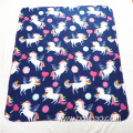 Wholesale Customized Soft Blanket polar fleece blanket dark color